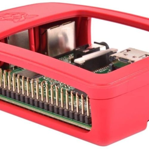 Alternative view of Raspberry Pi RASPBERRY-PI3-CASE Coque Officielle Raspberry Pi 3, Rouge/Blanc
