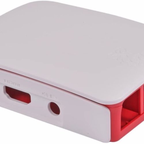 Raspberry Pi RASPBERRY-PI3-CASE Coque Officielle Raspberry Pi 3, Rouge/Blanc