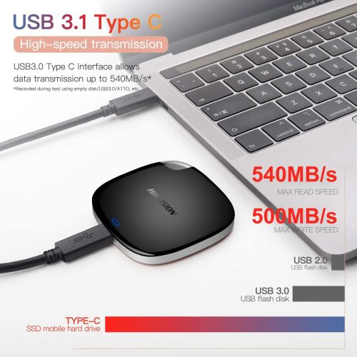 Alternative view of HIKVISION DISQUE DUR SSD 240GB EXTERNE/HS-ESSD-T100I