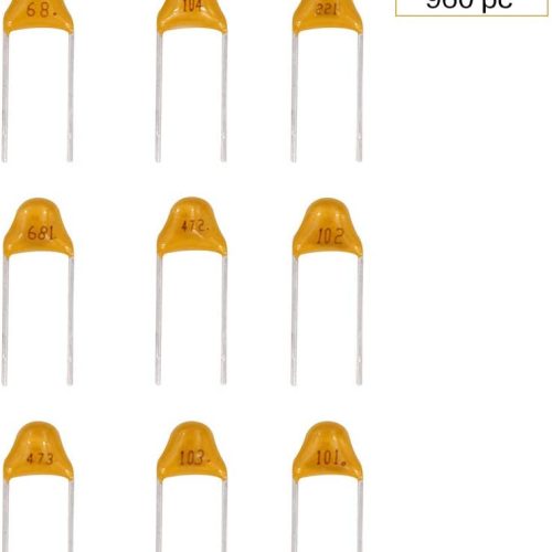 Kit d'assortiment de condensateurs en céramique WOWOONE 960PCS 24Value 50V – Image 3