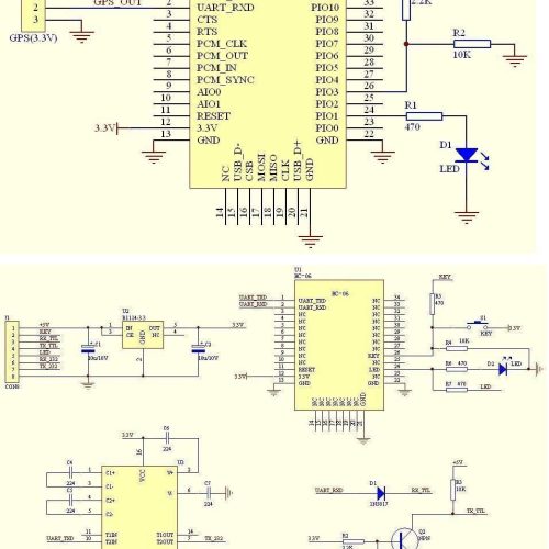 HiLetgo HC-06 RS232 4 broches sans fil Bluetooth série module émetteur-récepteur RF pour Arduino – Image 3