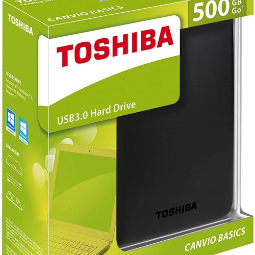 TOSHIBA DISQUE DUR HDD 500GB EXTERNE – Image 3