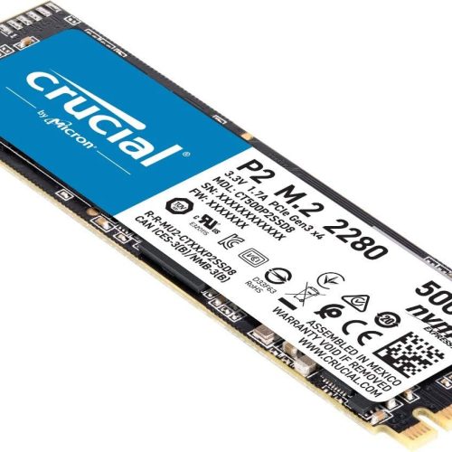 Alternative view of CRUCIAL SSD M2 500GB P2 NVME M.2 SOLID STATE DRIVE