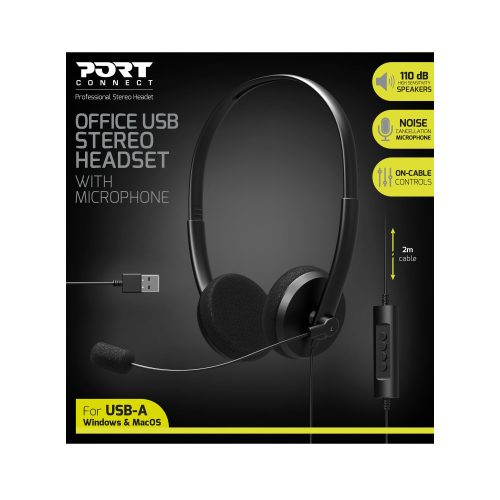 Alternative view of CASQUE PORT CONNECT STEREO USB DE BUREAU AVEC MICROPHONE
