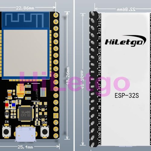 Carte de développement ESP-WROOM-32 ESP-32S Wi-Fi Bluetooth 4 Mo (CP2102 + 38 broches + Microcontrôleur) – Image 3