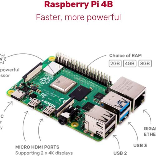 Kit de démarrage Raspberry Pi 4B 2 Go de RAM 16 Go de stockage – Image 3