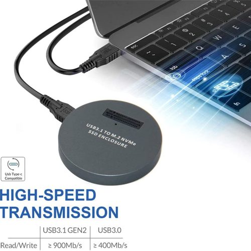 Boitier Disque Dur SSD USB3.1 TO M.2 NVMe SSD ENCLOSURE – Image 5