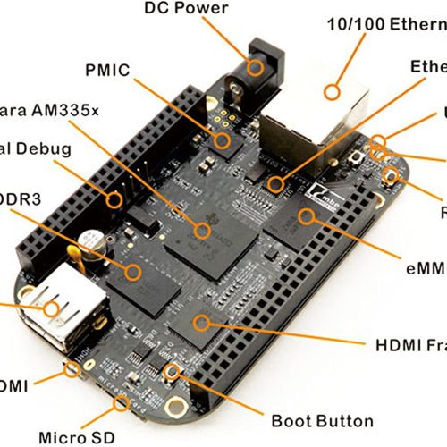 Carte de développement informatique monocarte eleduino BeagleBone Black Rev C (4G) – Image 4