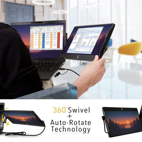 Alternative view of Ecran d'ordinateur portable | Compatible avec Mac, PC et Chrome | Alimenté par USB ou Mini HDM