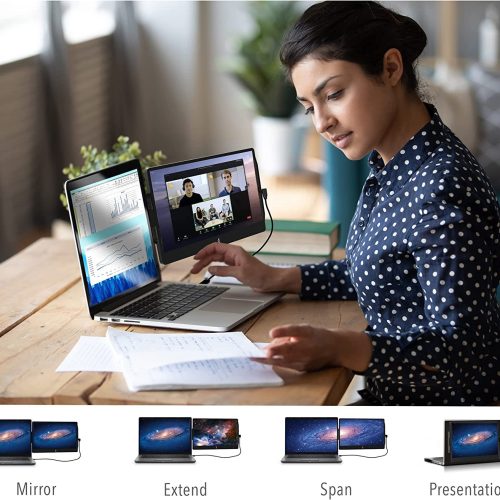 Ecran d'ordinateur portable | Compatible avec Mac, PC et Chrome | Alimenté par USB ou Mini HDM – Image 6