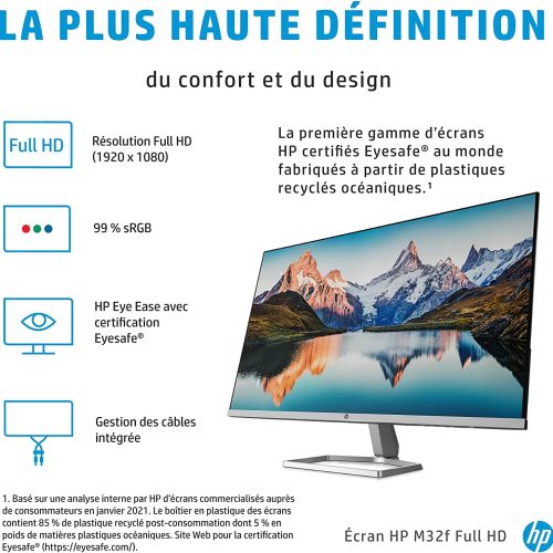 Alternative view of HP ECRAN ORDINATEUR M22F MONITEUR 22 POUCES