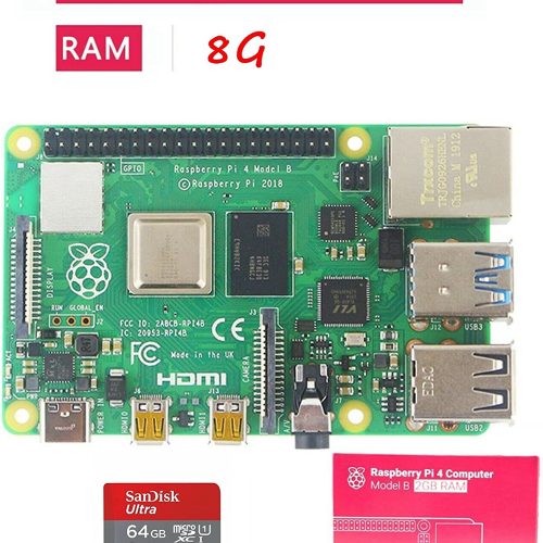 Alternative view of Kit Raspberry Pi 4B Modèle B 8 Go de RAM (Module 8G Kit 8 en 1)