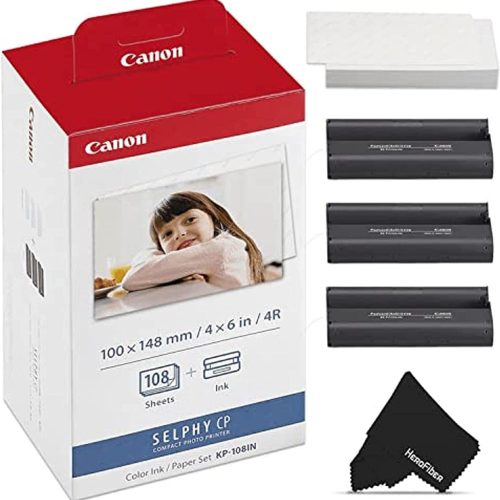Alternative view of Canon KP-108IN - Kit Encre + Papier Format carte postale 148 x 100 mm (108 impressions)