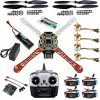 QWinOut DIY 2.4G 8CH KK V2.3 F450 Cadre RC Quadcopter 4-Axe UFO Unassembly Kit RTF/ARF Drone (Version KK FC)