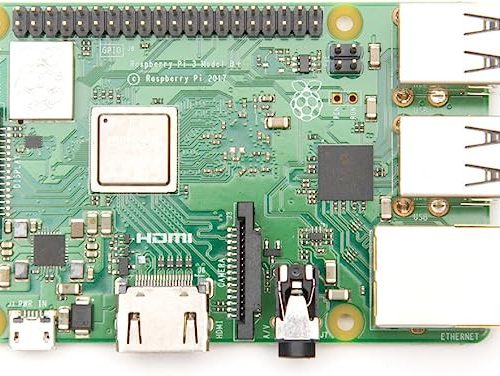Alternative view of Raspberry Pi 3 Model B+ (3B+)
