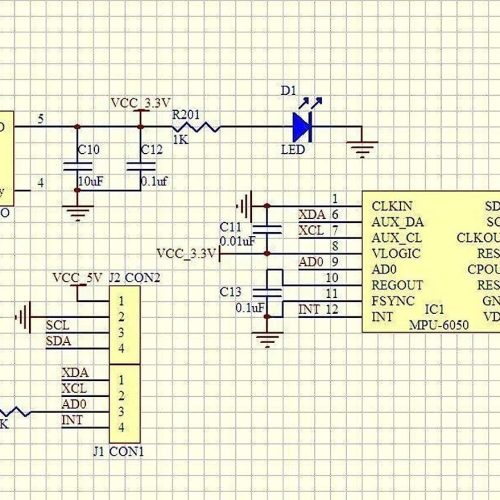 HiLetgo GY-521 MPU-6050 MPU6050 Module Gyroscope Accéléromètre 3 Axes – Image 5