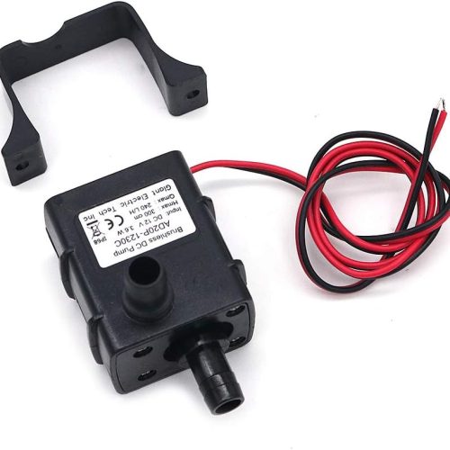 Pompe à eau submersible sans balais ultra-silencieuse AD20P-1230C, 12 V CC, 3 m, 240 l/h, avec câble de 45 cm
