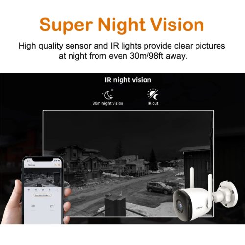 IMOU BULLET 2C OUTDOOR SMART SECURITY CAMERA QHD 4MP IPC-F42P – Image 6