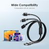 CABLE TELEPHONE ORAIMO CORDE 1.2M 3IN1 RS-CV19 / AVEC PAQUET RS-CV4