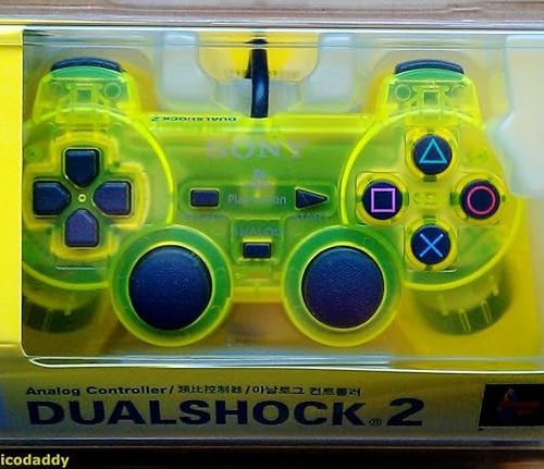 Alternative view of SONY PLASTIC MANETTE PLAYSTATION PS2 BOITE JAUNE