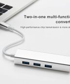 CONVERTISSEUR TYPE-C MULTI-FUNCTION LAN ADAPTER 3PORT – Image 3
