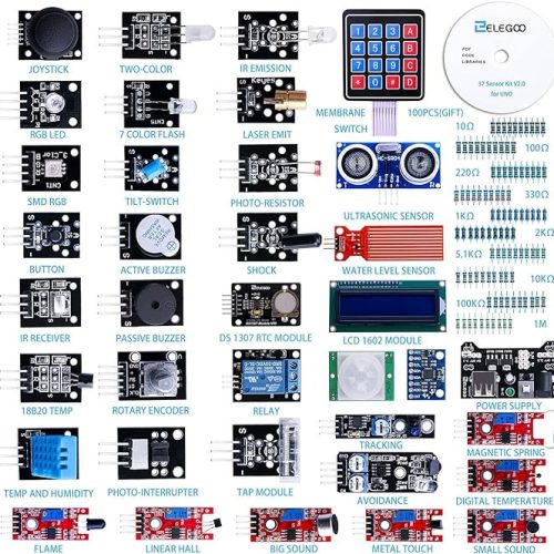 ELEGOO Kit de modules de capteurs 37 en 1 amélioré avec tutoriel compatible avec Arduino IDE UNO R3 MEGA Nano – Image 5