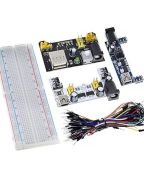 Alternative view of Module d'alimentation  MB102 3,3 V/5 V + planche à pain 65 fils de raccordement - MB102 bleu