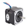 Moteur pas à pas Nema 17 à double arbre 1.8deg 26ncm/37oz.in 12v 0.4a 42x42x34mm 4 fils