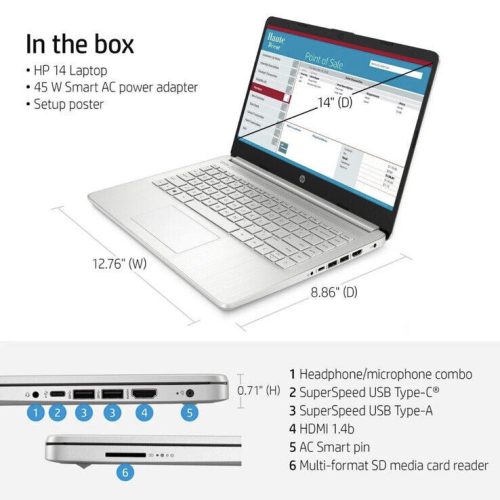 HP 14-DQ2078WM CORE I5 11TH 8GB/256GB SSD 14 POUCE – Image 3