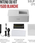 CANON SELPHY CP1500 Blanche IMPRIMANTE PHOTO SANS FIL USB – Image 3