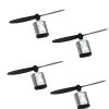 Lot de 4 micro moteurs CC 3-3,7 V CC, moteur haute vitesse 22 000 tr/min avec hélice CW CCW
