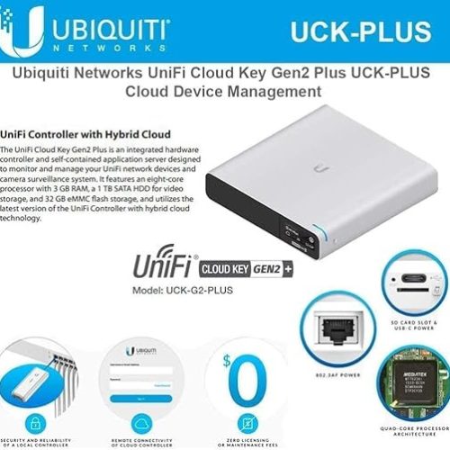 UBIQUITI UNIFI CLOUD KEY GEN2 PLUS / UCK-G2-PLUS – Image 3
