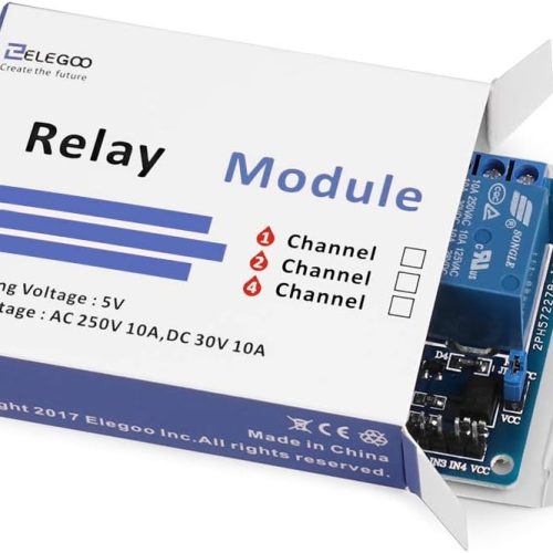 Module relais DC 5 V 4 canaux ELEGOO avec optocoupleur compatible avec Arduino UNO R3 MEGA 2560 DSP ARM PIC AVR STM32 – Image 6