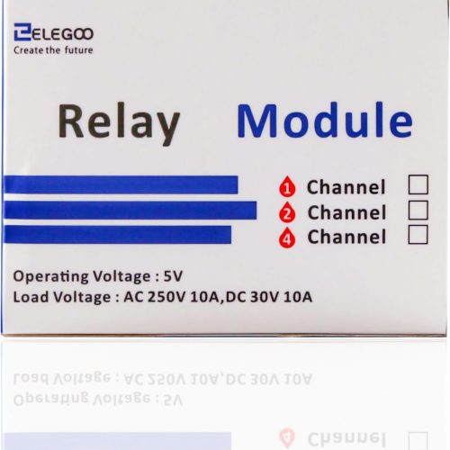 Module relais DC 5 V 4 canaux ELEGOO avec optocoupleur compatible avec Arduino UNO R3 MEGA 2560 DSP ARM PIC AVR STM32 – Image 5