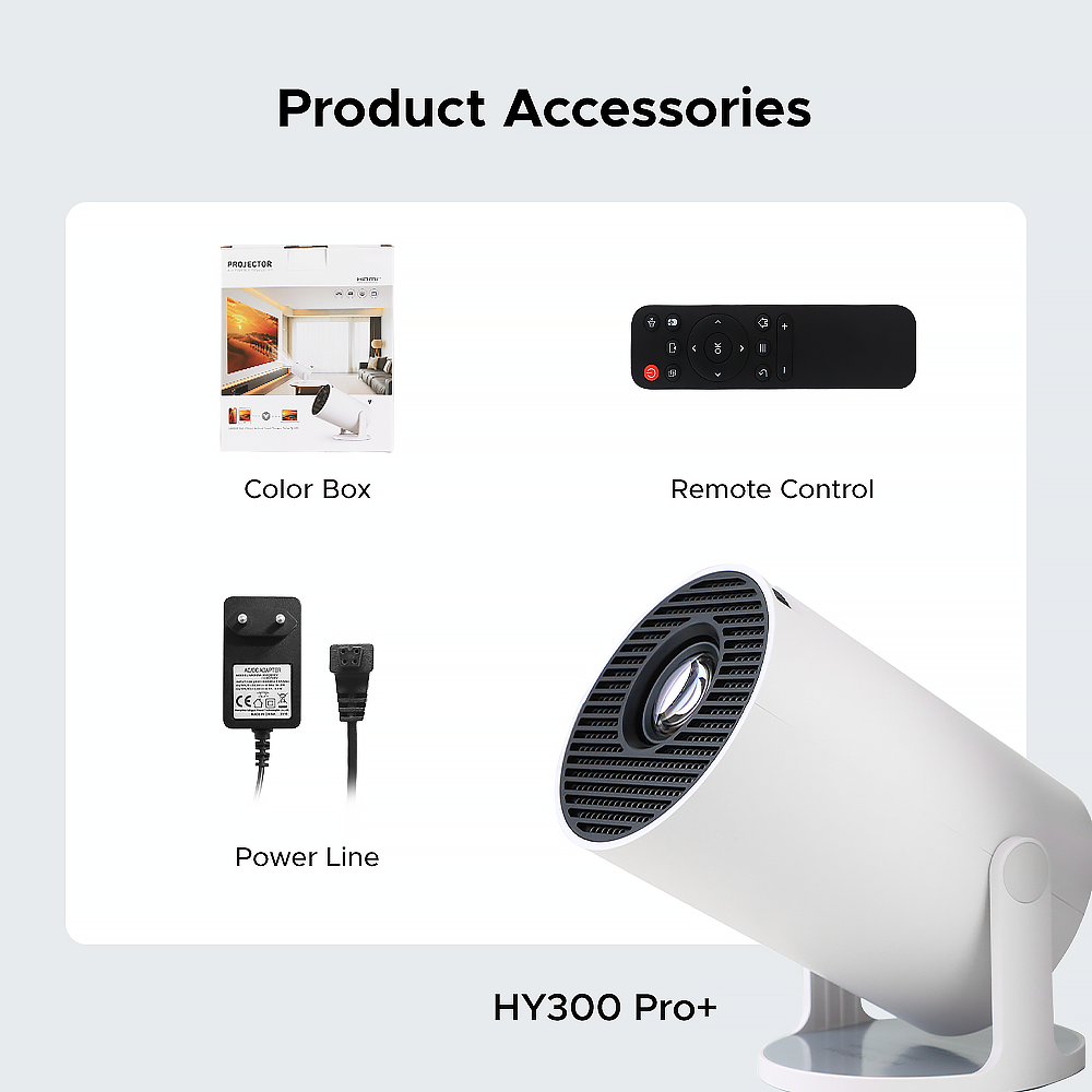 HY300 Ultra Pro / HY300+ – Mini Vidéoprojecteur Portable 4K Wi-Fi 6 pour Cinéma Maison – Image 4