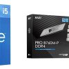 Processeur Intel Core i5-12400F + carte mère MSI PRO B760M-P DDR4 ProSeries