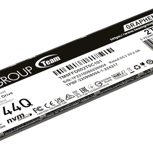 Alternative view of TEAMGROUP MP44Q 2 To SLC Cache Gen 4x4 M.2 2280 PCIe 4.0 avec NVMe SSD