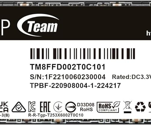 TEAMGROUP MP44Q 2 To SLC Cache Gen 4x4 M.2 2280 PCIe 4.0 avec NVMe SSD