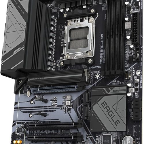Carte mère GIGABYTE B650 Eagle AX AM5 LGA 1718 AMD B650 ATX, DDR5 Triple M.2, PCIe 5.0, USB 3.2 Gen2x2 Type-C, AMD Wi-Fi 6E, Realtek GbE LAN – Image 4