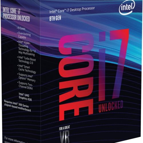 Processeur de bureau Intel Core i7-8700K 6 cœurs jusqu'à 4,7 GHz Turbo débloqué LGA1151 série 300 95 W