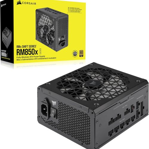 Alimentation ATX entièrement modulaire Corsair RM850x SHIFT - 80 PLUS Gold - ATX 3.0 - PCIe 5.0 - Zéro tr/min - Interface latérale modulaire - Noir – Image 7