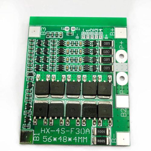 Alternative view of FainWan batteries BMS 4S 30 A 14,8 V Li-ion Lithium 18650 avec carte de protection PCB et circuits intégrés d'équilibrage