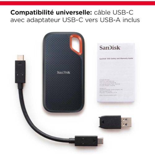 SANDISK DISQUE DUR SSD EXTERNE 8TB EXTREME PORTABLE SSD 1050MB/S – Image 4