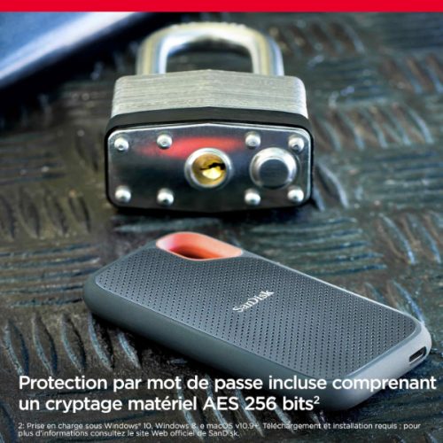 SANDISK DISQUE DUR SSD EXTERNE 8TB EXTREME PORTABLE SSD 1050MB/S – Image 7