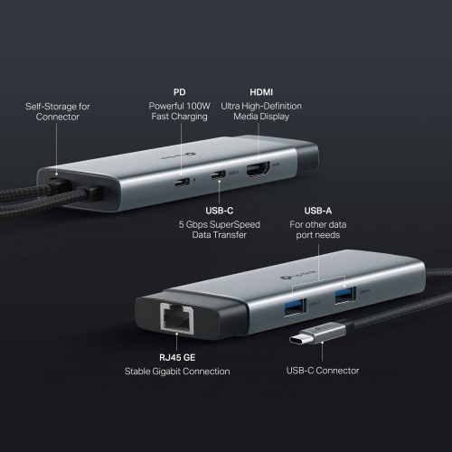 TP-LINK CONVERTISSEUR USB-C TL-UH6120C – Image 7