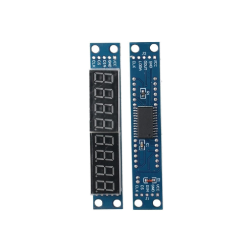 Module matriciel à points 3,3 V 5 V MAX7219 8 chiffres 7 segments, affichage LED numérique à 3 ports E/S pour Raspberry Pi – Image 3