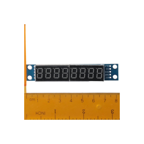 Module matriciel à points 3,3 V 5 V MAX7219 8 chiffres 7 segments, affichage LED numérique à 3 ports E/S pour Raspberry Pi – Image 4