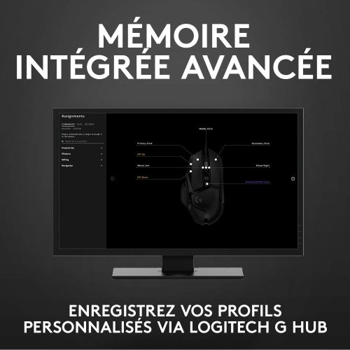 LOGITECH SOURIS USB FILAIRE G502 HERO ORIGINAL – Image 3