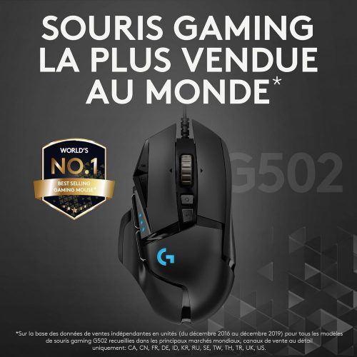 LOGITECH SOURIS USB FILAIRE G502 HERO ORIGINAL – Image 7