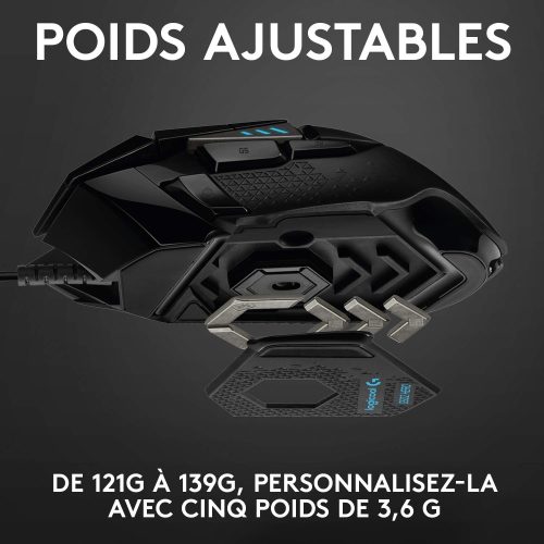 LOGITECH SOURIS USB FILAIRE G502 HERO ORIGINAL – Image 8